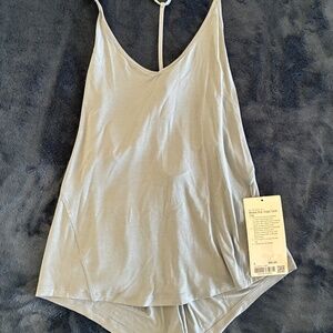 NWT Light Blue Lululemon Modal-Silk Yoga Tank Top